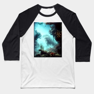 Shipwreck at the Bottom of the Sea (framed) Baseball T-Shirt